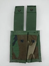 MOLLE Woodland Camo Pyrotechnic Pocket Double