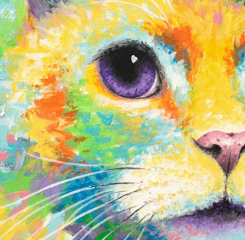 Katzengemälde von Krystle Cole (Giclée Fine Art Print) - Bild 2 von 6
