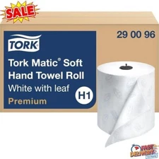 Soft Hand Towel Roll White Quick-Absorbing Long-Lasting Thick 2-Ply 6 Rolls