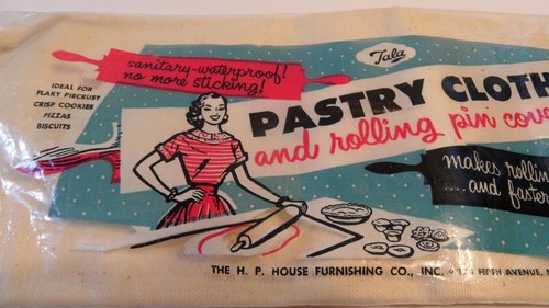Vintage Tala Pastry Cloth Rolling Pin Cover in Original Plastic Bag READ - Picture 3 of 4