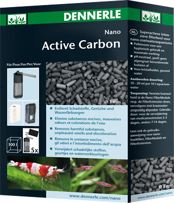 DENNERLE Nano Active Carbon - Superaktive Intensiv-Filterkohle Nano Süßwasser