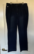 Belle By Kim Gravel Reg Flexibelle Release Hem Jeans Dark Indigo Reg 16 A343788