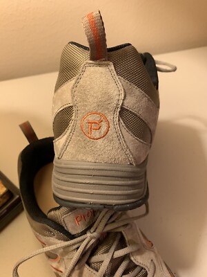 Propet Men's Diabetic Connelly Walking Shoe M5503, Gunsmoke/Orange