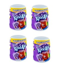 Kool-aid Grape Soft drink Mix 19 Oz Container Pack of 4