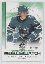 2024-25 SP Authentic Future Watch Limited Green 199/199 Ethan Cardwell #187 uk2