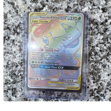 Pokémon Venusaur & Snivy GX TAG TEAM Rainbow Rare Holo 249/236 Cosmic Eclipse on eBay