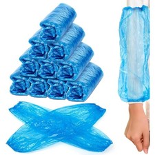 Waterproof Disposable Arm Sleeve Covers 100 Pack Elastic Protectors Cleaning New