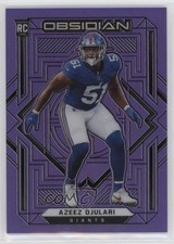 2021 Panini Obsidian Rookies Electric Etch Purple Flood /16 Azeez Ojulari 0s9t