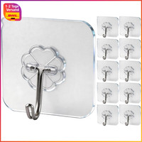 Selbstklebende Haken Transparent 15Kg Schwerlast Wasserdicht Ohne Bohren 10