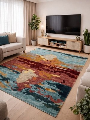 Trending Hand-Tufted capital Design Hand Med | 100% Soft Wool Traditional Color