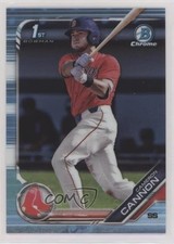 2019 Bowman Draft Chrome Sky Blue Refractor Cameron Cannon #BDC-166 n1u