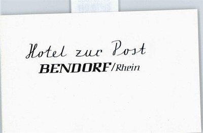 50491099 - 5413 Bendorf Hotel zur Post