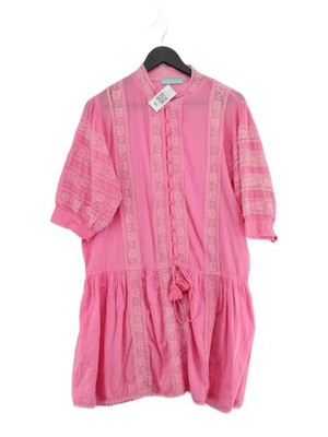 Melissa Odabash Shirt Minikleid L in Rosa