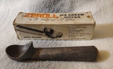 Vintage ZEROLL Roll Dippers 12 Maumee,Ohio ALCOA Aluminum Ice Cream Scoop w box
