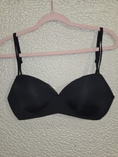 Aerie Bra Black Wireless Real Happy Sz 34C Push Up