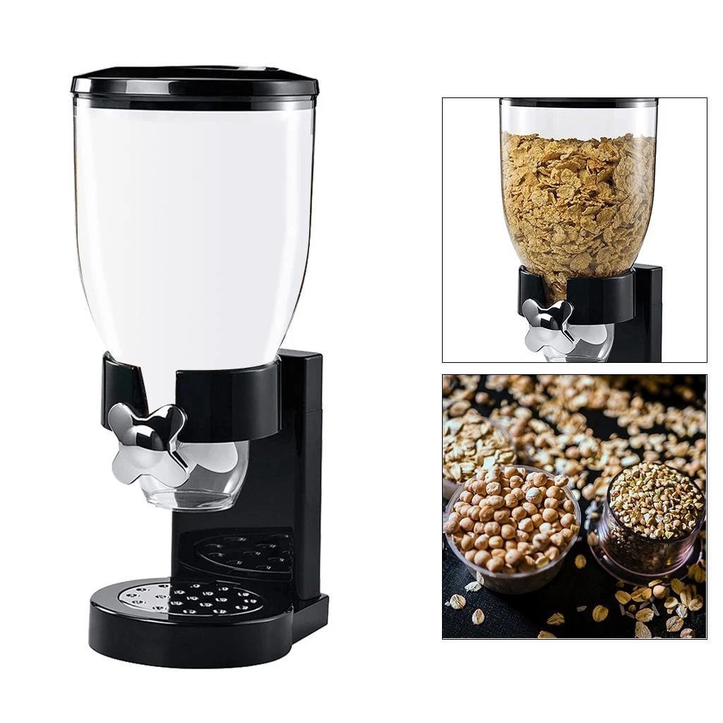 Cereal Dispenser Grain Dispenser Box Organizer Canister Oatmeal Pantry Home Nuts
