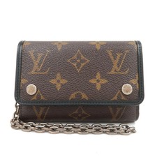 Louis Vuitton Monogram Macassar Portefeuille Compact Wallet M60167 Authentic