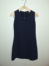  Banana Republic Womens Dress Size 0 Navy Sleeveless Sheath