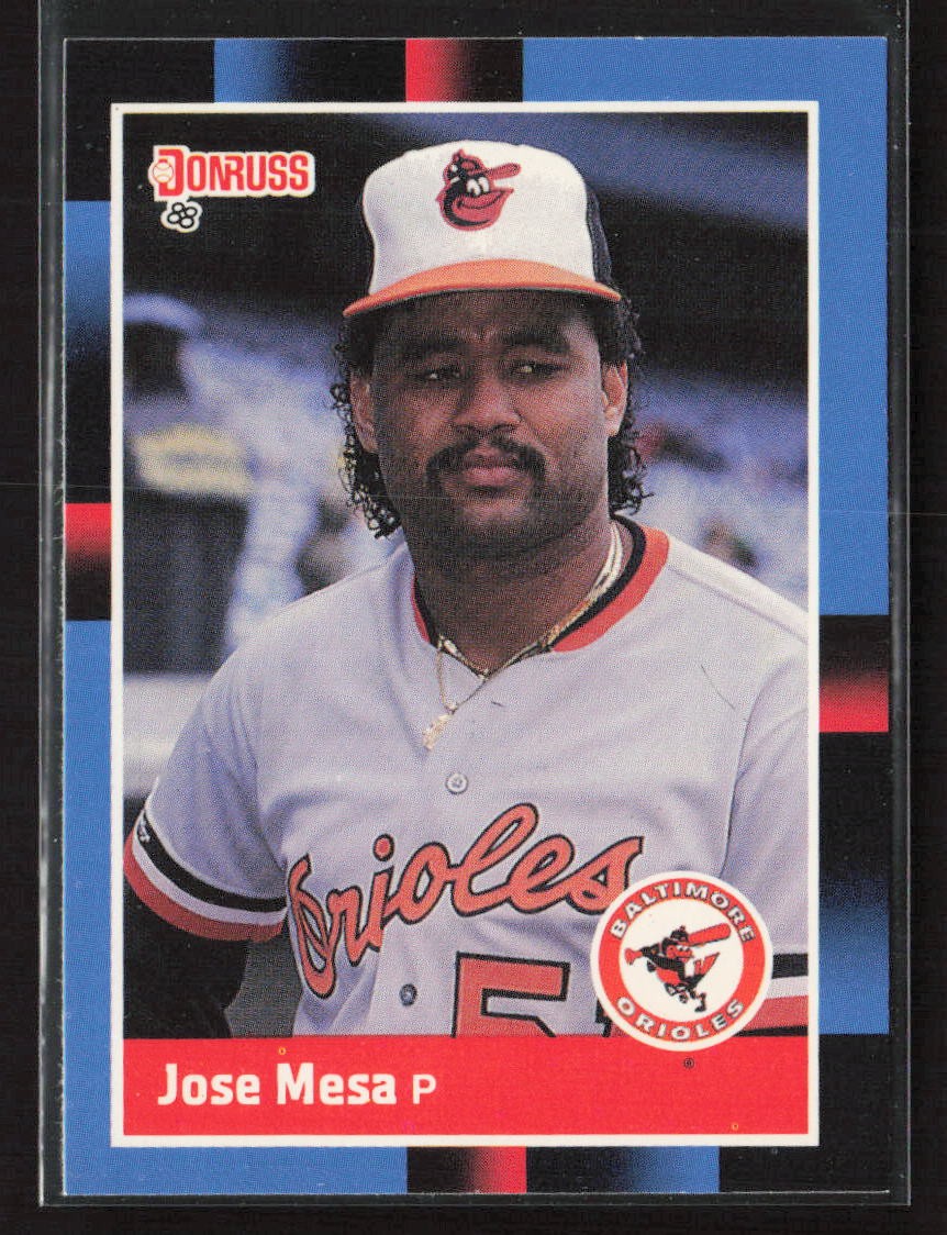 Jose Mesa 1988 Donruss #601 Baltimore Orioles