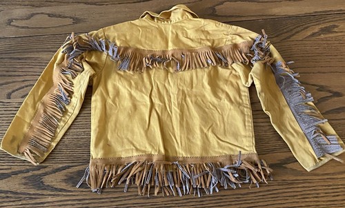 Costume vestito indiano nativi americani vintage ~ Walls of Texas per bambini ricamato - Foto 11 di 14