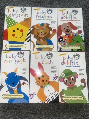 Baby Einstein: Language Nursery VHS Tape 2000 Ages 1-18 Month + Up. Lot Of 6
