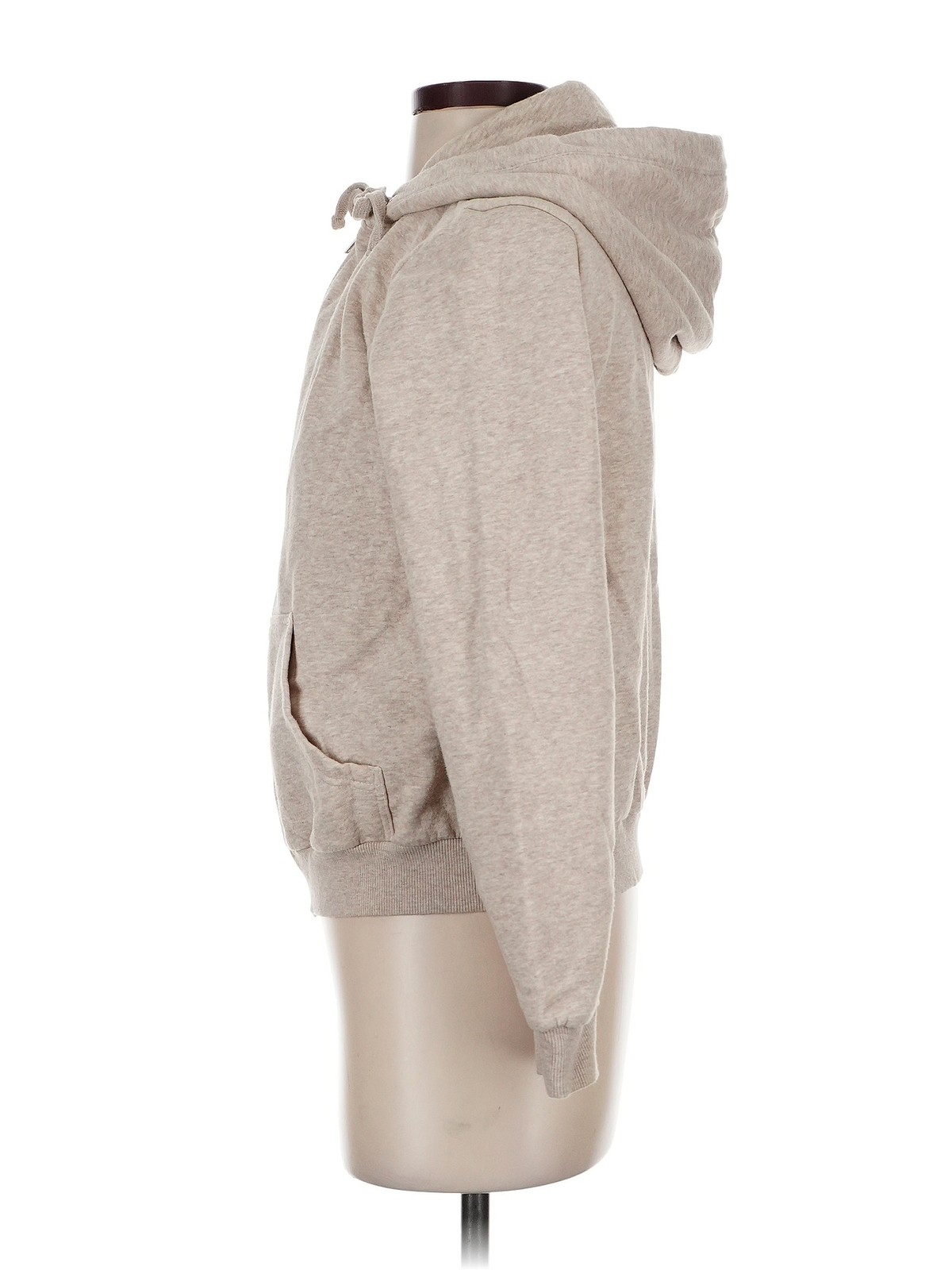 H&M Women Brown Zip Up Hoodie S thumbnail 4