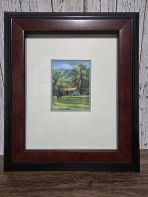 ''Hula Palms'' By Curtis Wilson Cost 4x5. Approx 14x12 Frame