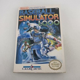 Baseball Simulator 1.000 - Case Only - Nintendo Nes - Authentic Slip Art No Game