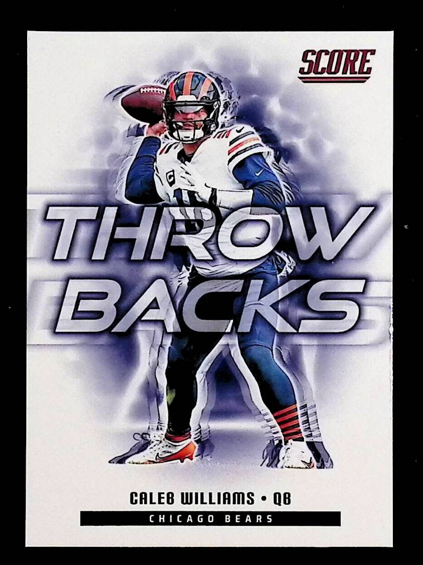 Caleb Williams 2025 Score Throwbacks Red #4 Chicago Bears
