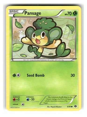 Pansage 6/99 Common Next Destinies Pokemon Lightly Played - Picture 1 of 2