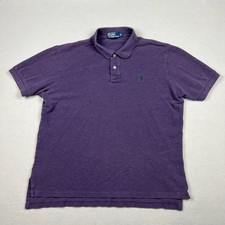 Vintage Polo Ralph Lauren Men's XL Eggplant Polo Shirt Made In USA 1990s CNMI
