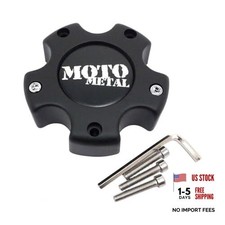 1pc for Moto Metal 845L121 Matte Black Wheel Center Cap Hub Caps