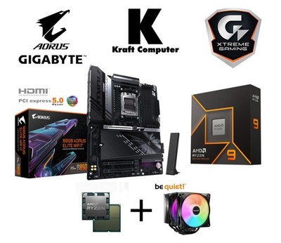 PC AufrüstKit Ryzen 9 9900X (12x5,6GHz) + Gigabyte B850 AORUS ELITE + CPU Kühler