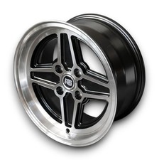 Maxilite Rs Style Alloy Wheels Black For Ford Capri Mk1 7x15 Et5 4