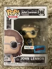 Funko Pop Rocks JOHN LENNON NYCC Con Sticker Exclusive Beatles Vinyl Figure 240