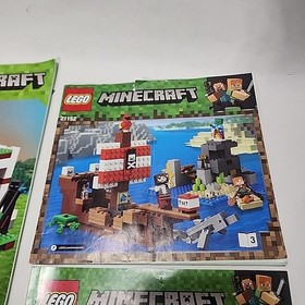 Minecraft  21134, 21152,21116, 21154 LEGO Instructional Manuals Only