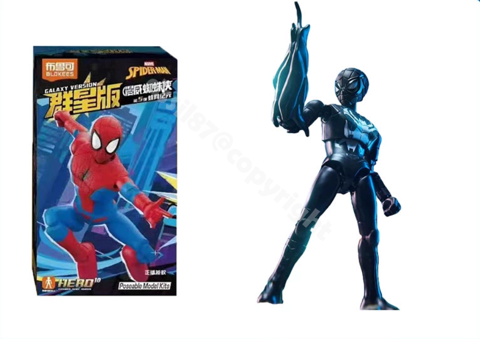 MARVEL SUPER HEROES Black Spider-Man HS 5 Figurine Plomb Collection