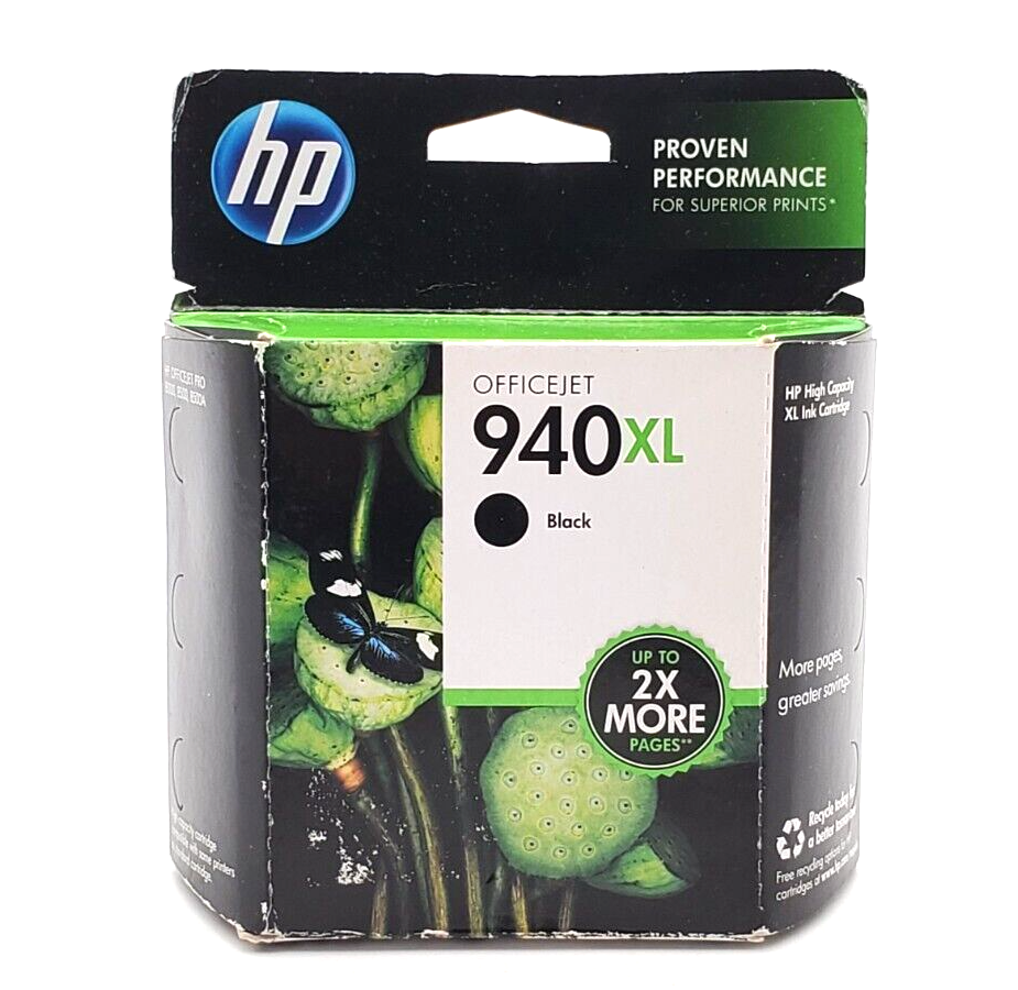 New Genuine OEM HP 940XL Black Ink Cartridge C4906AN