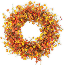 22 Inch Fall Wreaths for Front Door Fall Door Wreath Autumn Wreath