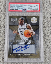 2012 Kawhi Leonard Rookie Roll Call Gold Auto /25 PSA 8.5 Totally Certified