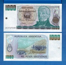 Argentina P-317 1,00 Pesos Argentinos ND 1984 Uncirculated Banknote