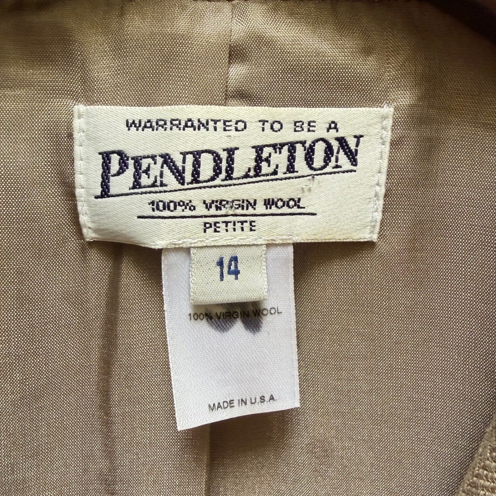 Pendleton 100% Wool Herringbone Blazer Petite Siz… - image 11