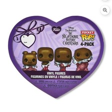 Funko Pocket Pop! The Nightmare Valentine's Box 4 Pack Chocolate Vinyl Figures