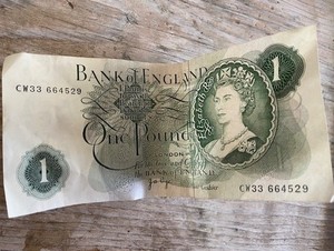 Bank of England One Pound Note Series C (1970-78)