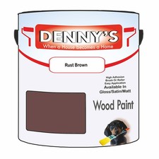 Dennys Wood Fence Paint - Rust Brown