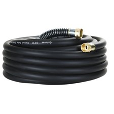 25FT 5/8 Heavy Duty Rubber Garden Hose - 300psi Working, 1000psi Burst - Hot/...