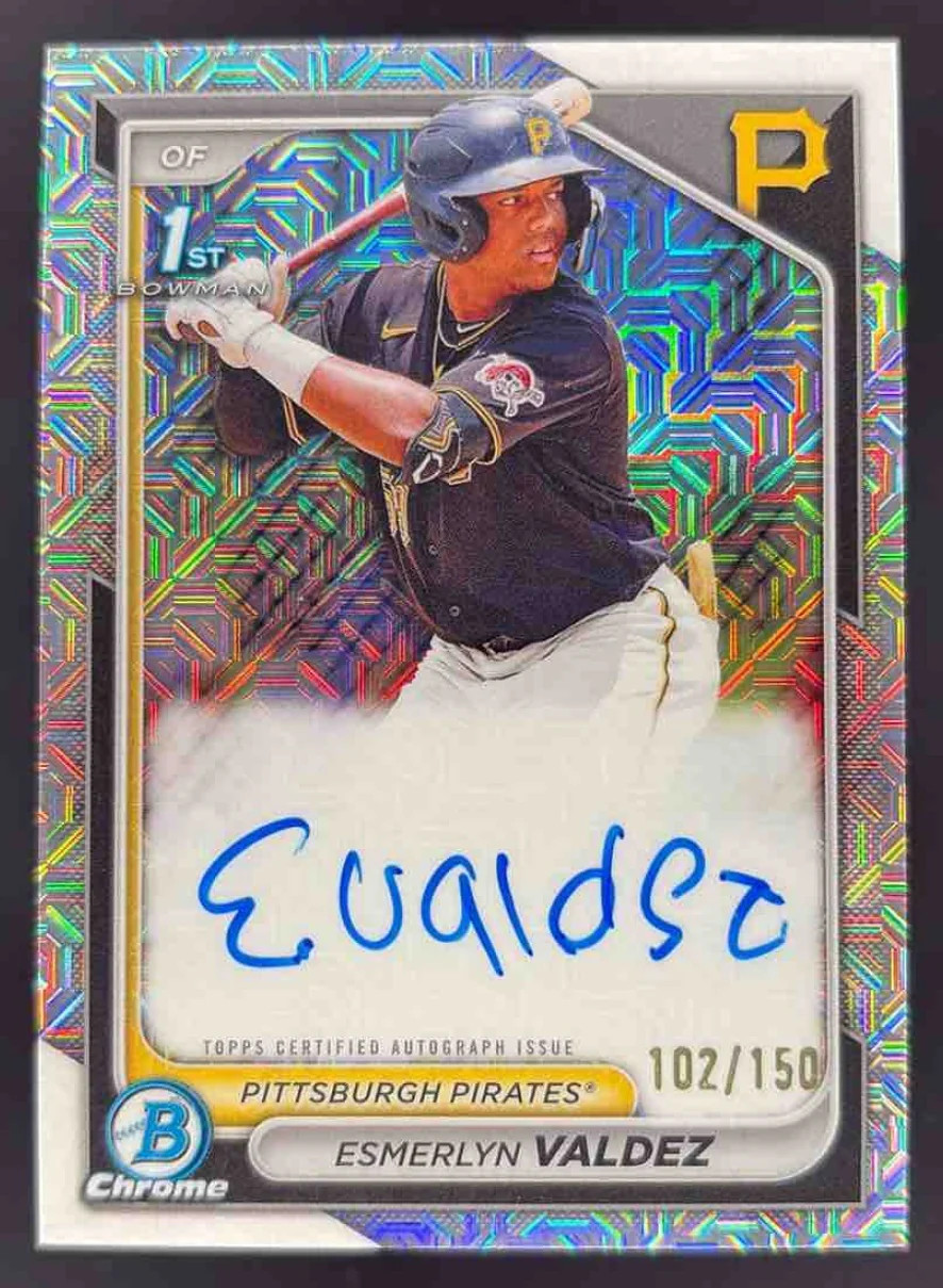 2024 Bowman Chrome Autographs Choice #CPA-EV Esmerlyn Valdez RC Auto /150