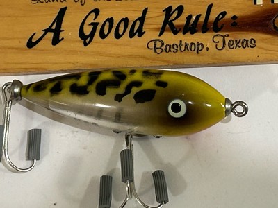 VINTAGE HEDDON BABY ZARA FISHING LURE SMITH COLOR TACKLE BOX FIND