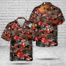 Ferrari 2001 F1 Racing Car Hawaiian Shirt