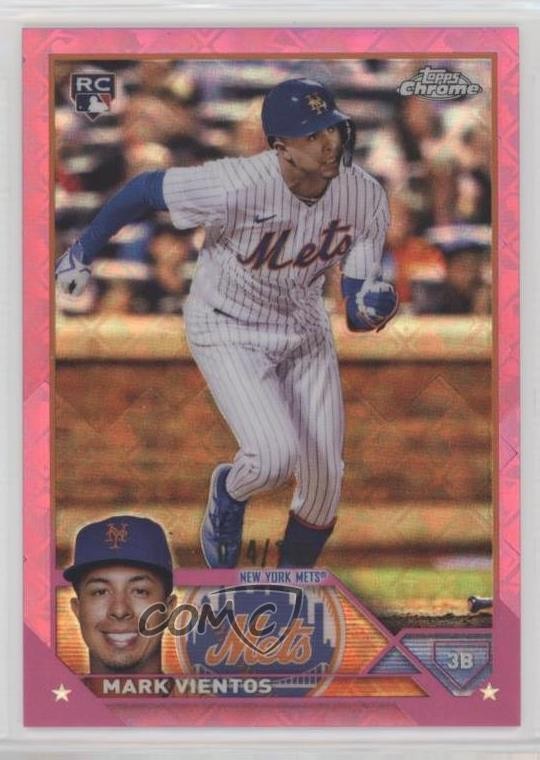2023 Topps Chrome Logofractor Edition Pink Refractor 24/199 Mark Vientos #8 qw7